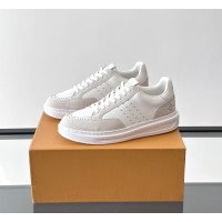 Louis Vuitton Trainer 2.0 White Leather Casual Sneakers | Elegant Unisex Footwear