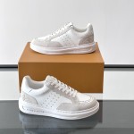 Louis Vuitton Trainer 2.0 White Leather Sneakers Louis Vuitton Trainer 2.0 White Leather Sneakers Front View