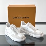 Louis Vuitton Trainer 2.0 White Leather Sneakers Louis Vuitton Trainer 2.0 White Leather Sneakers Front View