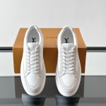 Louis Vuitton Trainer 2.0 White Leather Sneakers Louis Vuitton Trainer 2.0 White Leather Sneakers Front View