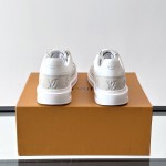 Louis Vuitton Trainer 2.0 White Leather Sneakers Louis Vuitton Trainer 2.0 White Leather Sneakers Front View