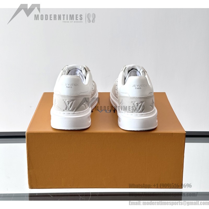 Louis Vuitton Trainer 2.0 White Leather Sneakers Louis Vuitton Trainer 2.0 White Leather Sneakers Front View