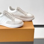 Louis Vuitton Trainer 2.0 White Leather Sneakers Louis Vuitton Trainer 2.0 White Leather Sneakers Front View