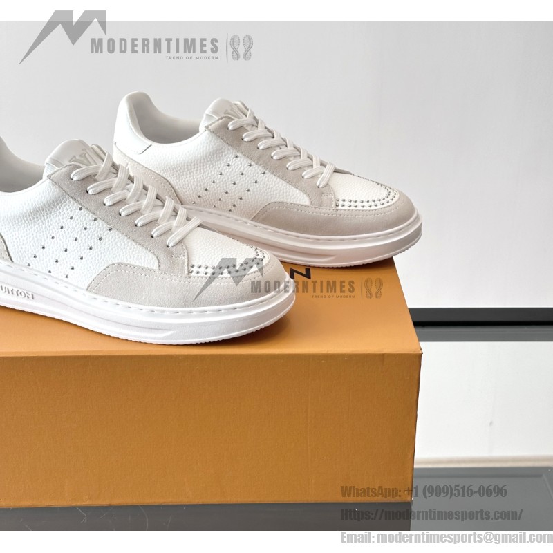 Louis Vuitton Trainer 2.0 White Leather Sneakers Louis Vuitton Trainer 2.0 White Leather Sneakers Front View