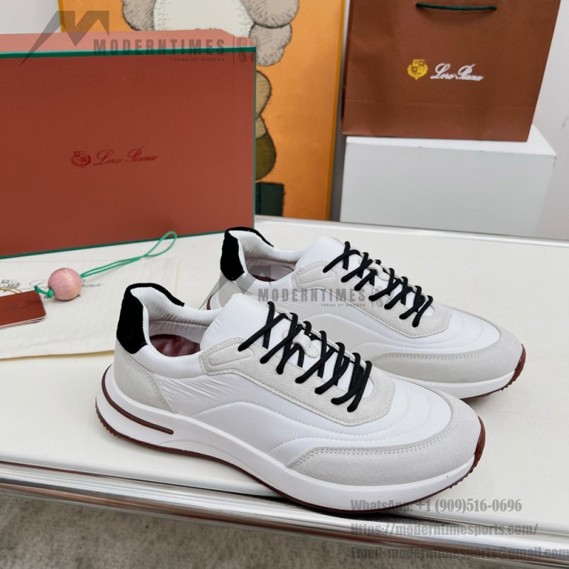 Loro Piana Week End Walk Sneaker FAP9780-1000 Cream Suede Sneakers Loro Piana Week End Walk Sneaker FAP9780-1000 Cream Suede Sneakers Front View