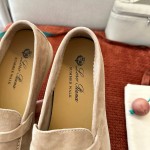 Loro Piana Summer Charms Walk Loafer FAE5444-60L0 Deep Ice Women's Comfort Flats Front View