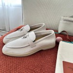 Loro Piana Summer Charms Walk Loafer FAE5444-60L0 Deep Ice Women's Comfort Flats Front View