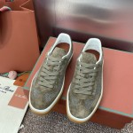 Loro Piana Tennis Walk Sneaker FAP8014-A0JY Beige Unisex Sneakers Loro Piana Tennis Walk Sneaker FAP8014-A0JY Beige Unisex Luxury Sneakers with Cash Silk Fabric