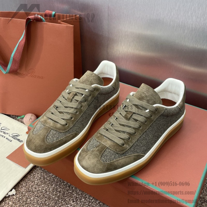 Loro Piana Tennis Walk Sneaker FAP8014-A0JY Beige Unisex Sneakers Loro Piana Tennis Walk Sneaker FAP8014-A0JY Beige Unisex Luxury Sneakers with Cash Silk Fabric