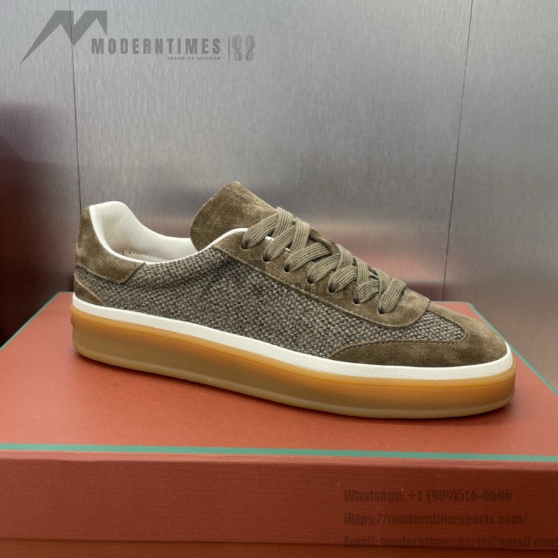 Loro Piana Tennis Walk Sneaker FAP8014-A0JY Beige Unisex Sneakers Loro Piana Tennis Walk Sneaker FAP8014-A0JY Beige Unisex Luxury Sneakers with Cash Silk Fabric
