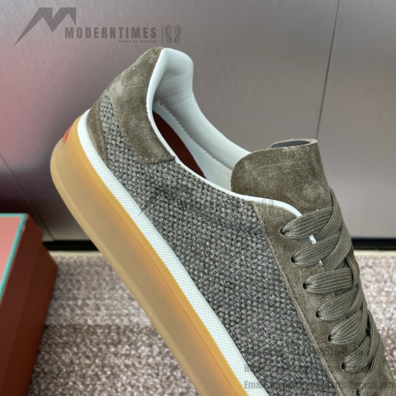 Loro Piana Tennis Walk Sneaker FAP8014-A0JY Beige Unisex Sneakers Loro Piana Tennis Walk Sneaker FAP8014-A0JY Beige Unisex Luxury Sneakers with Cash Silk Fabric