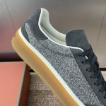 Loro Piana Tennis Walk Sneaker FAP8014-A0JY Beige Unisex Sneakers Loro Piana Tennis Walk Sneaker FAP8014-A0JY Beige Unisex Luxury Sneakers with Cash Silk Fabric