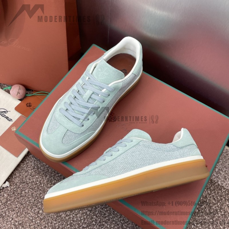 Loro Piana Tennis Walk Sneaker FAP8014-A0JY Beige Unisex Sneakers Loro Piana Tennis Walk Sneaker FAP8014-A0JY Beige Unisex Luxury Sneakers with Cash Silk Fabric