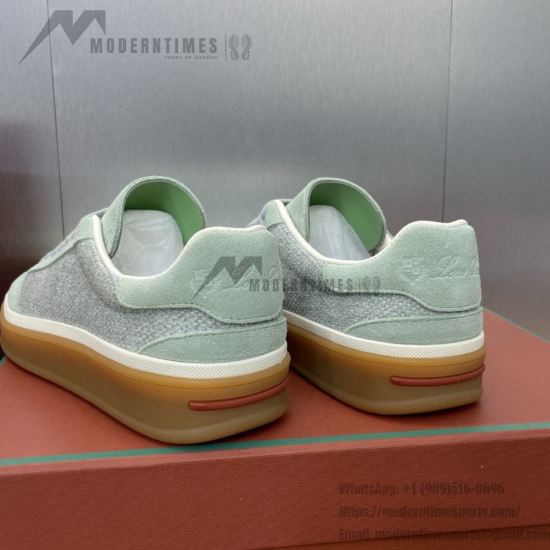 Loro Piana Tennis Walk Sneaker FAP8014-A0JY Beige Unisex Sneakers Loro Piana Tennis Walk Sneaker FAP8014-A0JY Beige Unisex Luxury Sneakers with Cash Silk Fabric