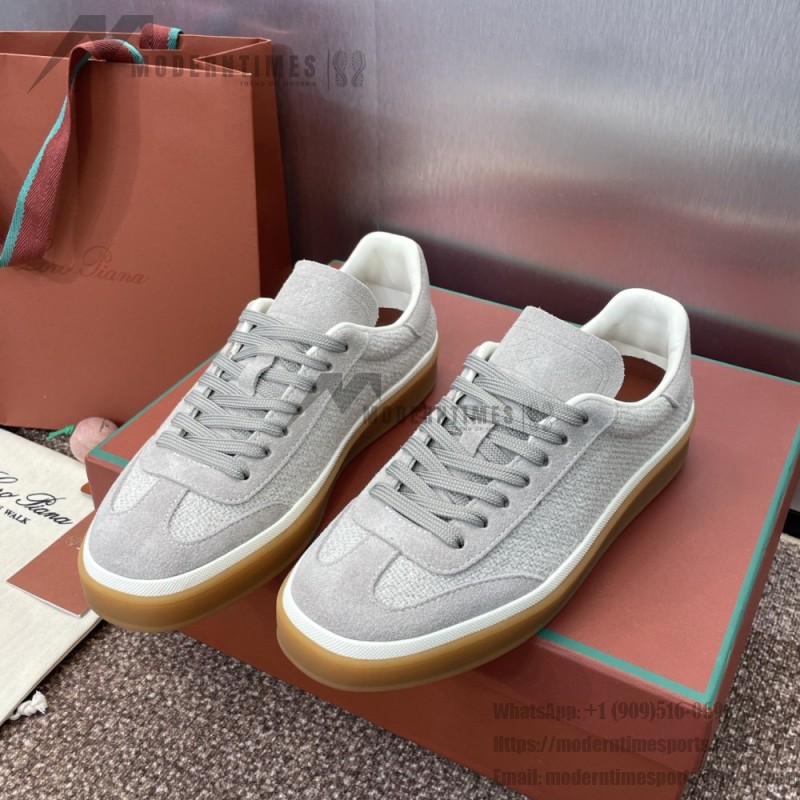 Loro Piana Tennis Walk Sneaker FAP8014-A0JY Beige Unisex Sneakers Loro Piana Tennis Walk Sneaker FAP8014-A0JY Beige Unisex Luxury Sneakers with Cash Silk Fabric