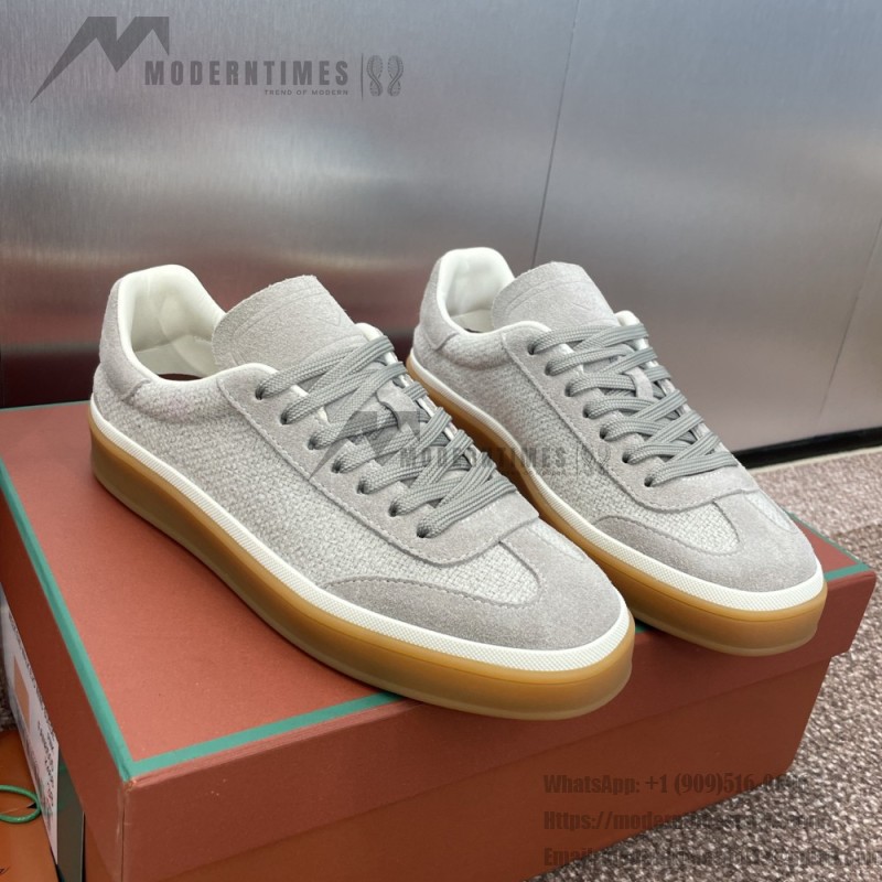 Loro Piana Tennis Walk Sneaker FAP8014-A0JY Beige Unisex Sneakers Loro Piana Tennis Walk Sneaker FAP8014-A0JY Beige Unisex Luxury Sneakers with Cash Silk Fabric