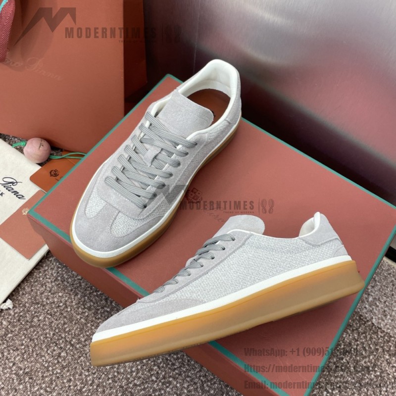 Loro Piana Tennis Walk Sneaker FAP8014-A0JY Beige Unisex Sneakers Loro Piana Tennis Walk Sneaker FAP8014-A0JY Beige Unisex Luxury Sneakers with Cash Silk Fabric