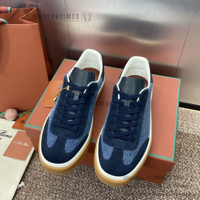 Loro Piana Tennis Walk Sneaker FAO3340-W13K Surge Blue Women's Loafer Shoes Loro Piana Tennis Walk Sneaker FAO3340-W13K in Surge Blue for Women
