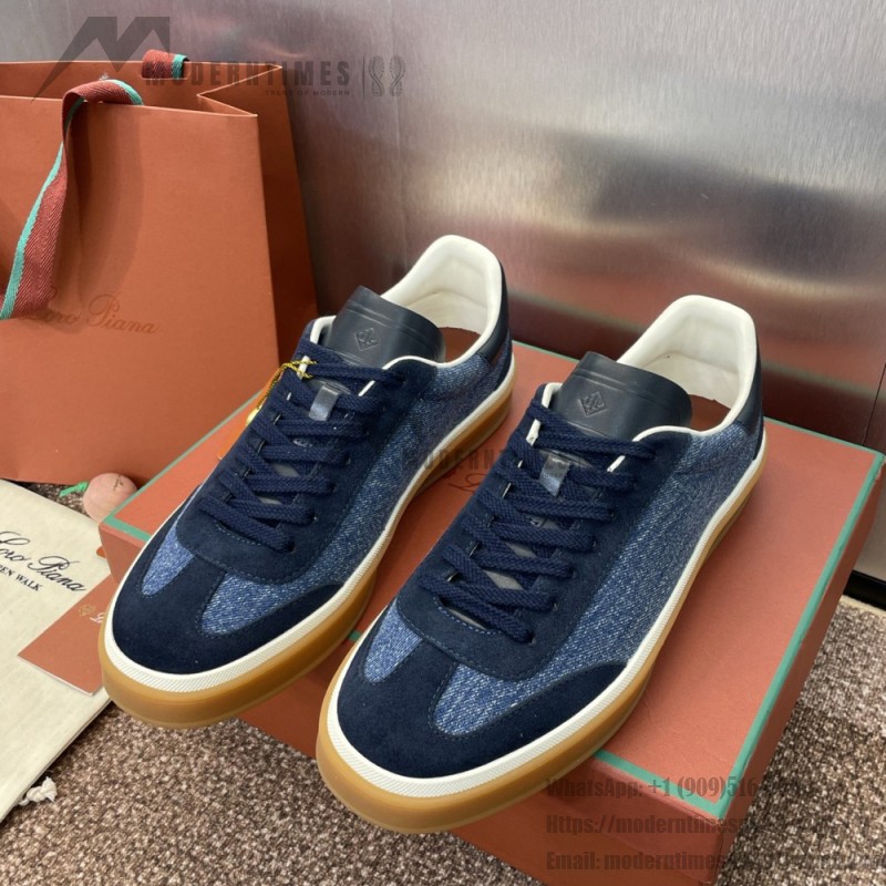 Loro Piana Tennis Walk Sneaker FAO3340-W13K Surge Blue Women's Loafer Shoes Loro Piana Tennis Walk Sneaker FAO3340-W13K in Surge Blue for Women