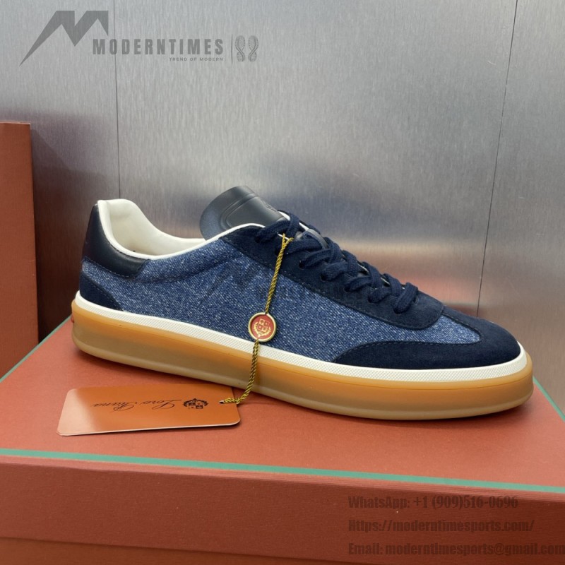 Loro Piana Tennis Walk Sneaker FAO3340-W13K Surge Blue Women's Loafer Shoes Loro Piana Tennis Walk Sneaker FAO3340-W13K in Surge Blue for Women