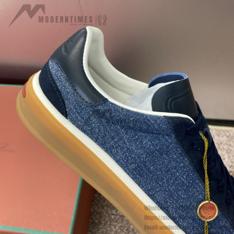 Loro Piana Tennis Walk Sneaker FAO3340-W13K Surge Blue Women's Loafer Shoes Loro Piana Tennis Walk Sneaker FAO3340-W13K in Surge Blue for Women