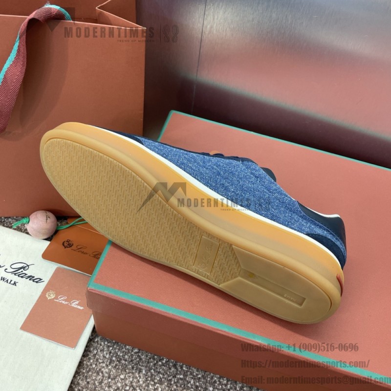 Loro Piana Tennis Walk Sneaker FAO3340-W13K Surge Blue Women's Loafer Shoes Loro Piana Tennis Walk Sneaker FAO3340-W13K in Surge Blue for Women