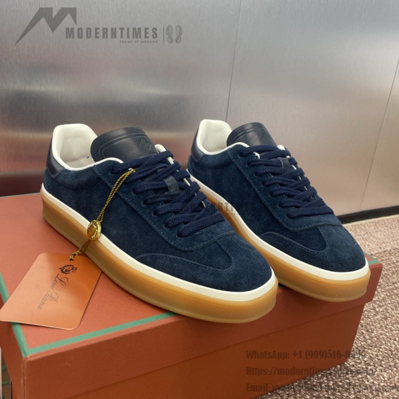 Loro Piana Tennis Walk Sneaker FAO3340-W13K Surge Blue Women's Loafer Shoes Loro Piana Tennis Walk Sneaker FAO3340-W13K in Surge Blue for Women
