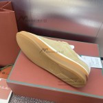 Loro Piana Tennis Walk Sneaker Summer Pink FAO1547-30IH suede low top luxury sneakers for women