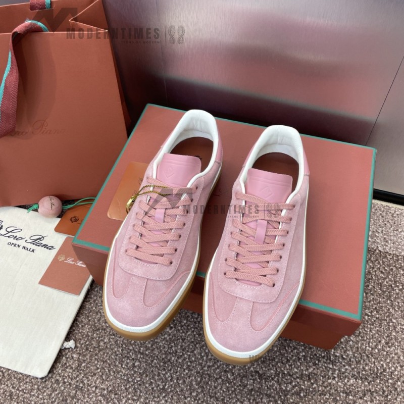 Loro Piana Summer Charms Walk Loafer FAO1547-30IH Summer-Pink Women's Shoes Loro Piana Summer Charms Walk Loafer FAO1547-30IH Summer-Pink Women's Comfort Flats Front View