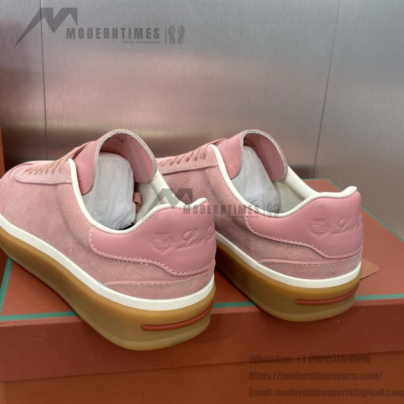 Loro Piana Summer Charms Walk Loafer FAO1547-30IH Summer-Pink Women's Shoes Loro Piana Summer Charms Walk Loafer FAO1547-30IH Summer-Pink Women's Comfort Flats Front View