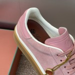 Loro Piana Summer Charms Walk Loafer FAO1547-30IH Summer-Pink Women's Shoes Loro Piana Summer Charms Walk Loafer FAO1547-30IH Summer-Pink Women's Comfort Flats Front View