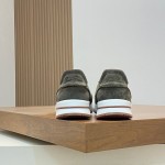 Loro Piana Week-End Walk Sneaker FAM1720 Men Dark Gray Suede Sneakers Loro Piana Week-End Walk Sneaker FAM1720 Men Dark Gray Suede Casual Shoes White Sole