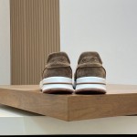 Loro Piana Week-End Walk Sneaker FAM1720 Men Dark Gray Suede Sneakers Loro Piana Week-End Walk Sneaker FAM1720 Men Dark Gray Suede Casual Shoes White Sole