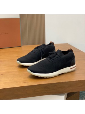 Loro Piana The Gift of Kings® 360 LP Flexy Walk 스니커 FAL0944-8000 남성용｜블랙 럭셔리 캐주얼 신발