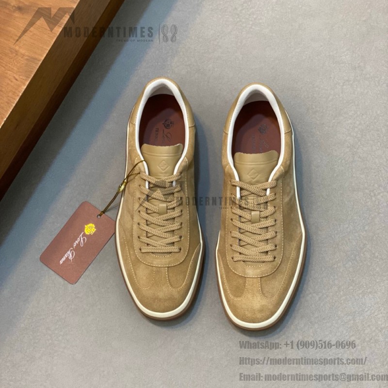 Loro Piana Men's Tennis Walk Sneaker – Light Wood Smoke Suede Loro Piana Tennis Walk Sneaker FAN8505-H755 in Light Wood Smoke Suede for Men