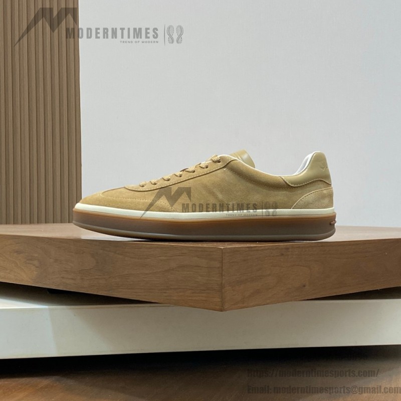 Loro Piana Men's Tennis Walk Sneaker – Light Wood Smoke Suede Loro Piana Tennis Walk Sneaker FAN8505-H755 in Light Wood Smoke Suede for Men