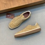 Loro Piana Men's Tennis Walk Sneaker – Light Wood Smoke Suede Loro Piana Tennis Walk Sneaker FAN8505-H755 in Light Wood Smoke Suede for Men