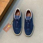 Loro Piana Men's Tennis Walk Sneaker FAO1547-W1CQ – Black Figs Suede Loro Piana Tennis Walk Sneaker FAO1547-W1CQ in Black Figs Suede for Men