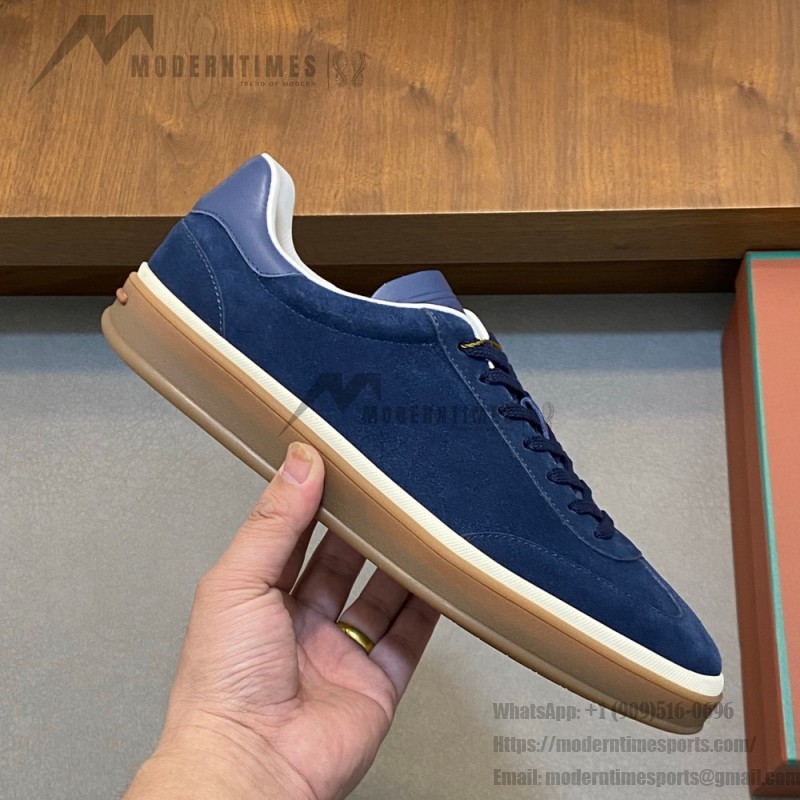 Loro Piana Men's Tennis Walk Sneaker FAO1547-W1CQ – Black Figs Suede Loro Piana Tennis Walk Sneaker FAO1547-W1CQ in Black Figs Suede for Men