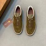 Loro Piana Men's Tennis Walk Sneaker FAO1547-511Z – Tundra Green Suede Loro Piana Tennis Walk Sneaker FAO1547-511Z in Tundra Green Suede for Men