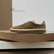 Loro Piana Tennis Walk Sneaker FAO1547-511Z Men – Tundra Green Suede Luxury Casual Shoes