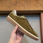 Loro Piana Men's Tennis Walk Sneaker FAO1547-511Z – Tundra Green Suede Loro Piana Tennis Walk Sneaker FAO1547-511Z in Tundra Green Suede for Men
