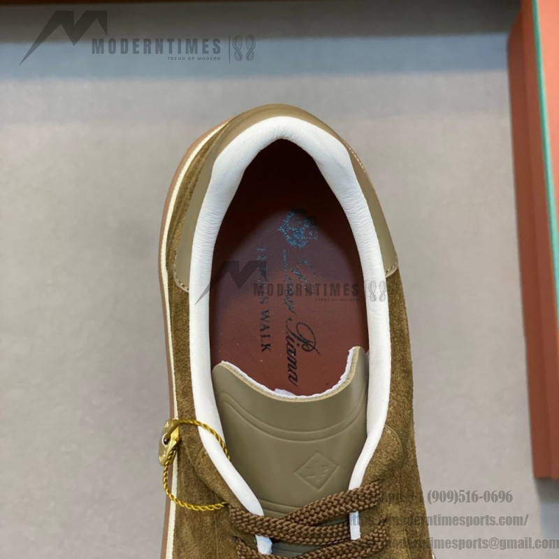 Loro Piana Men's Tennis Walk Sneaker FAO1547-511Z – Tundra Green Suede Loro Piana Tennis Walk Sneaker FAO1547-511Z in Tundra Green Suede for Men