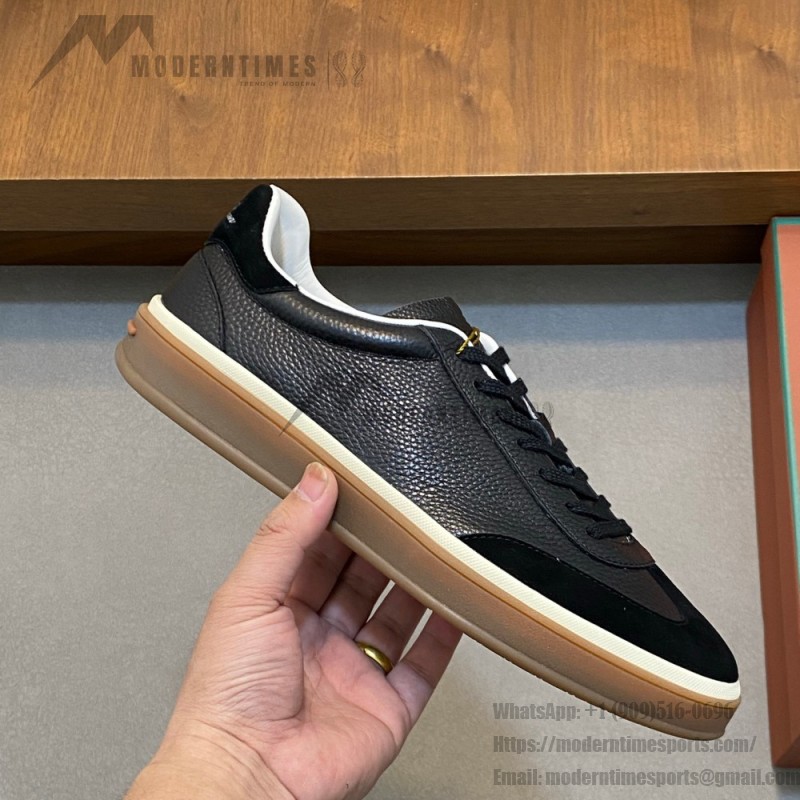 Loro Piana Men's Tennis Walk Sneaker FAO1547-W1CQ – Black Figs Suede Loro Piana Tennis Walk Sneaker FAO1547-W1CQ in Black Figs Suede for Men