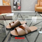 Loro Piana Pilat Plain Walk Sandal FAP1185-H0JF Dark Moka Footwear Loro Piana Pilat Plain Walk Sandal FAP1185-H0JF Dark Moka Men's Comfort Sandals Front View