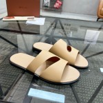 Loro Piana Pilat Plain Walk Sandal FAP1185-H0JF Dark Moka Footwear Loro Piana Pilat Plain Walk Sandal FAP1185-H0JF Dark Moka Men's Comfort Sandals Front View