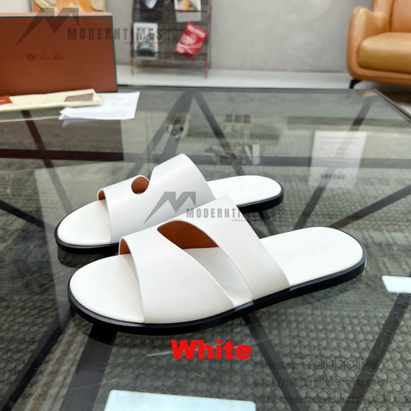 Loro Piana Pilat Plain Walk Sandal FAP1185-H0JF Dark Moka Footwear Loro Piana Pilat Plain Walk Sandal FAP1185-H0JF Dark Moka Men's Comfort Sandals Front View