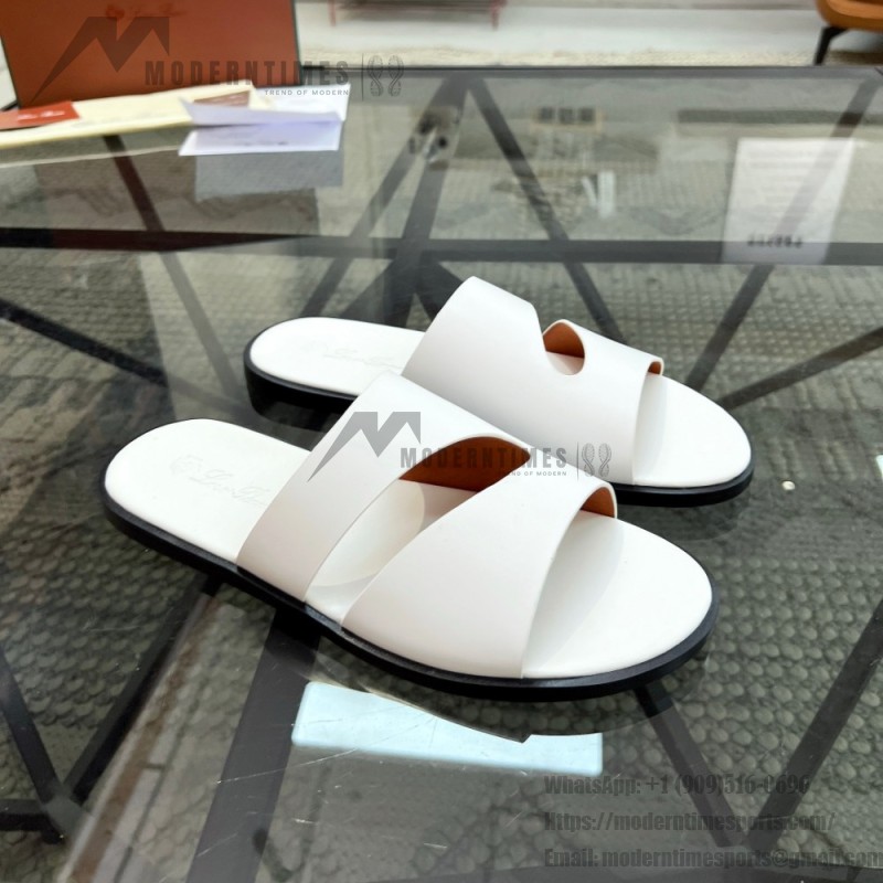 Loro Piana Pilat Plain Walk Sandal FAP1185-H0JF Dark Moka Footwear Loro Piana Pilat Plain Walk Sandal FAP1185-H0JF Dark Moka Men's Comfort Sandals Front View