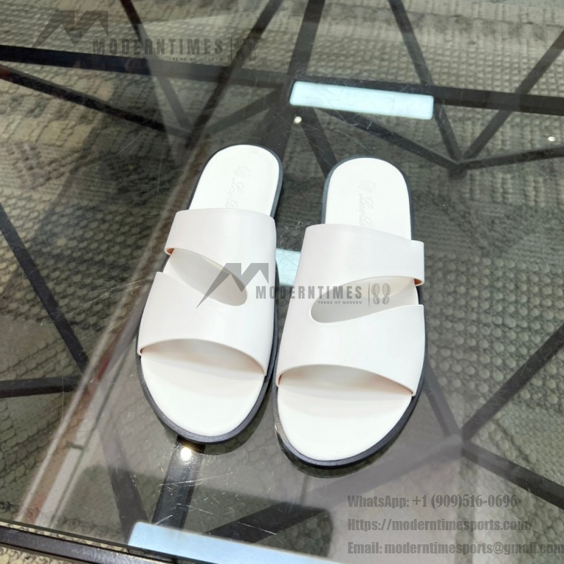 Loro Piana Pilat Plain Walk Sandal FAP1185-H0JF Dark Moka Footwear Loro Piana Pilat Plain Walk Sandal FAP1185-H0JF Dark Moka Men's Comfort Sandals Front View