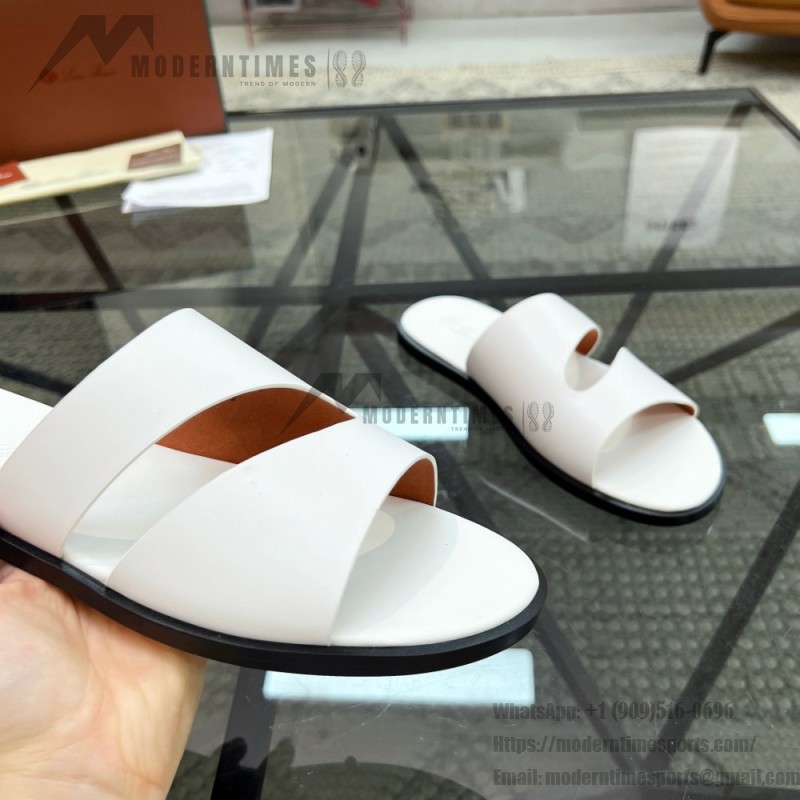 Loro Piana Pilat Plain Walk Sandal FAP1185-H0JF Dark Moka Footwear Loro Piana Pilat Plain Walk Sandal FAP1185-H0JF Dark Moka Men's Comfort Sandals Front View